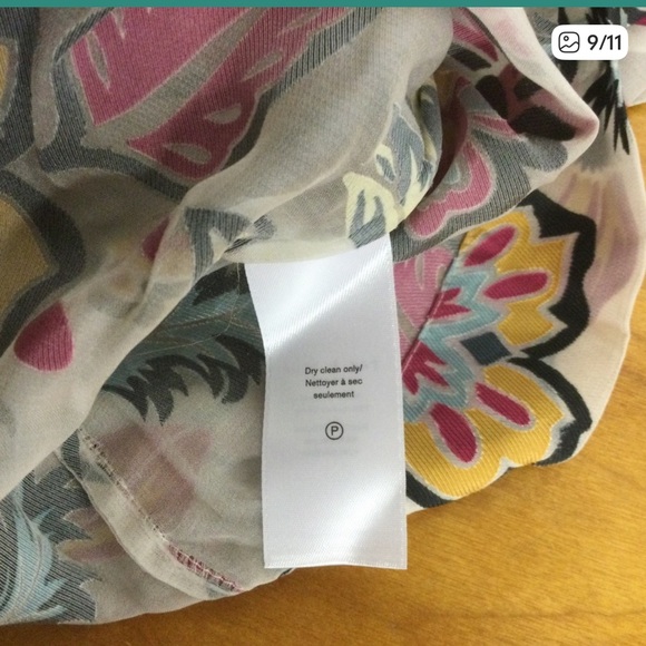 Rag & Bone Floral Mare Cropped Silk Blouse/Shirt NWT $350 Medium - Picture 9 of 11